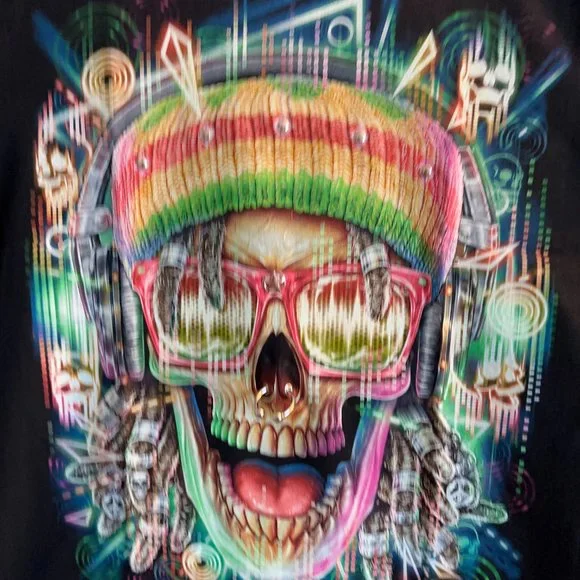 REGGAE SKULL SHIRT - Picture 5 of 5